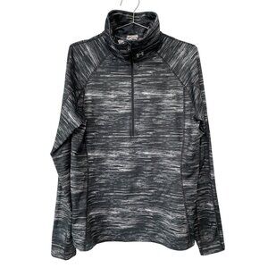 Under Armour Half Zip Coldgear Fitted Long Sleeve Top Size XL Athleisure Running